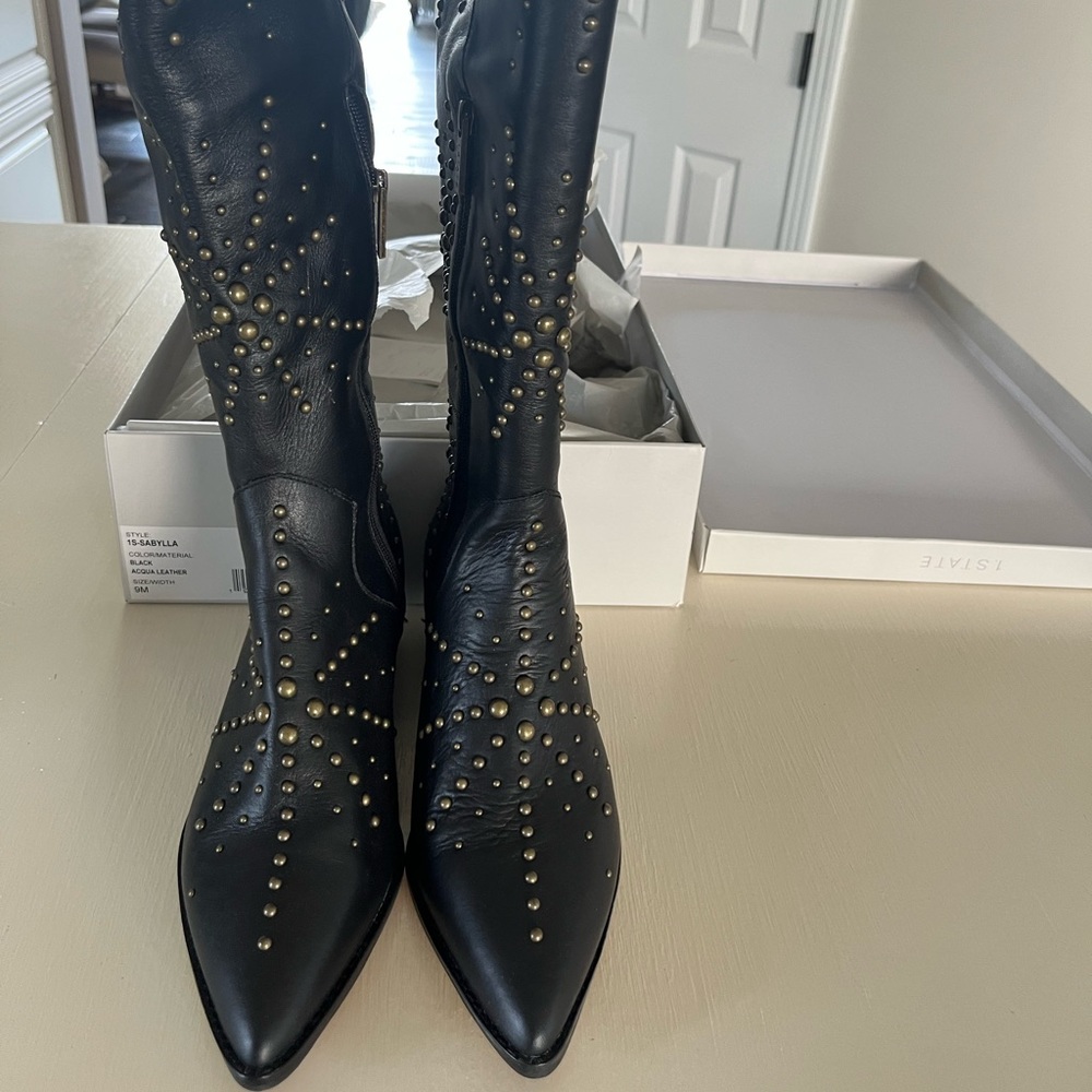 IState leather cowboy boots